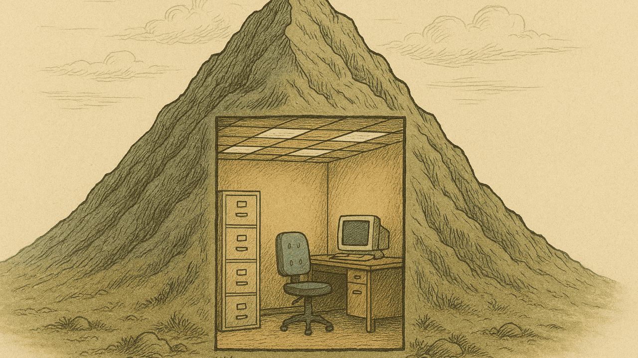 Office in a Limestone Mine